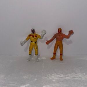 Small Luchador Toy Action Figure lot of 2